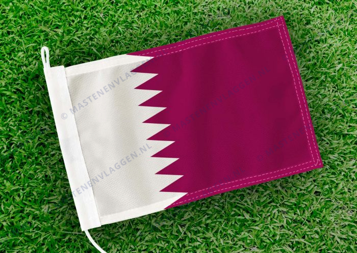 Caravan vlaggetje Qatar Bootvlag