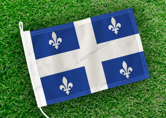 Caravan vlaggetje Quebec Bootvlag