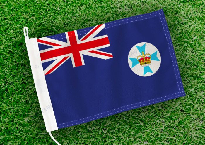 Caravan vlaggetje Queensland Bootvlag