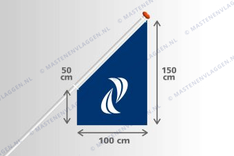 Kioskvlag 50x100x150