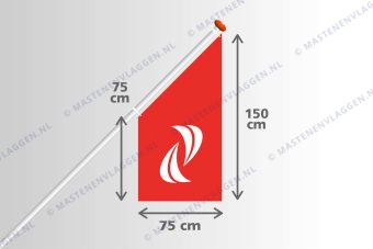 Kioskvlag 75x75x150