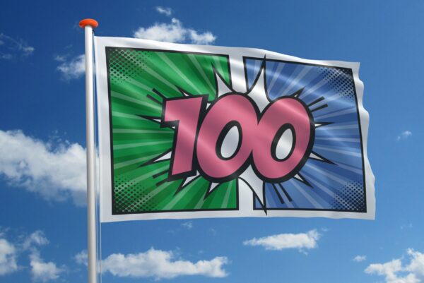Verjaardagsvlag 100
