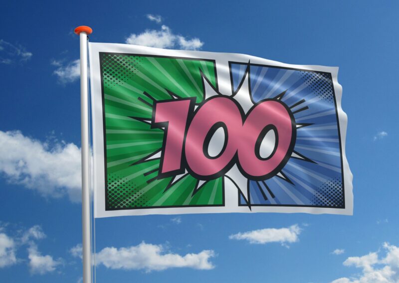 Verjaardagsvlag 100