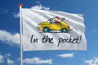 Rijbewijsvlag 'In the pocket'