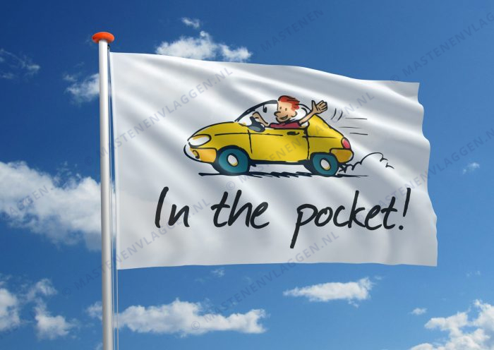Rijbewijsvlag 'In the pocket'