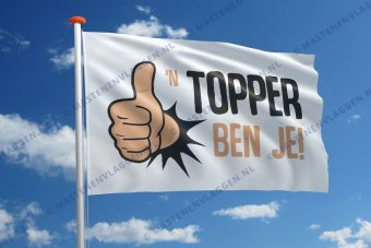 Complimentvlag: ''n Topper ben je!'