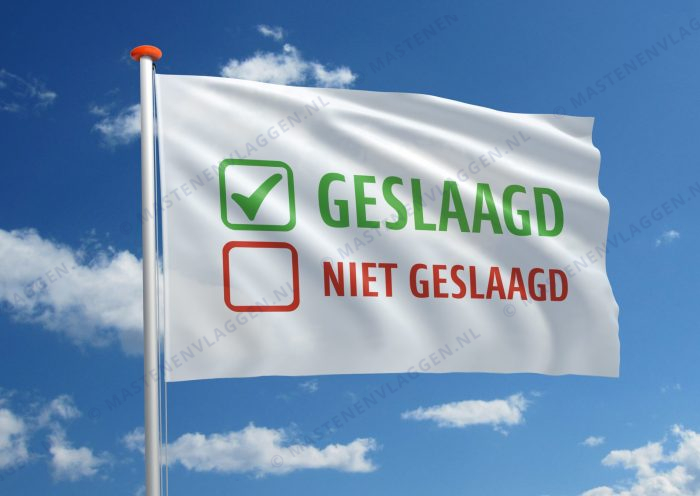 Geslaagdvlag: 'Geslaagd - Niet geslaagd'