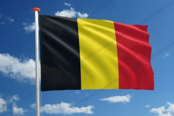 Vlag België verticale streep