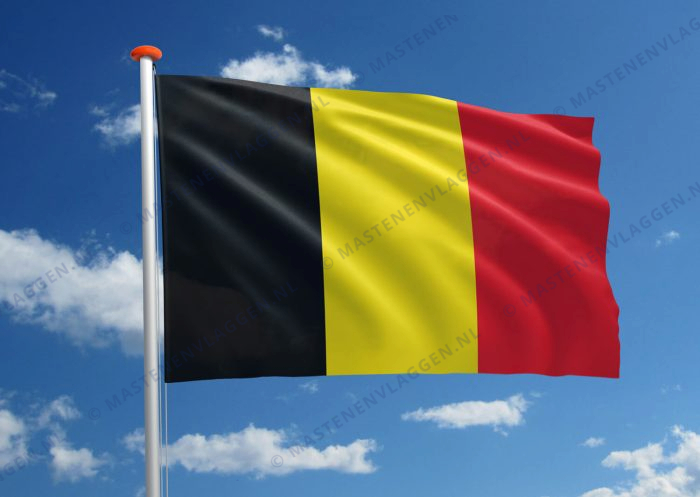 Vlag België verticale streep