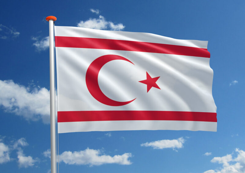 Vlag Noord-Cyprus