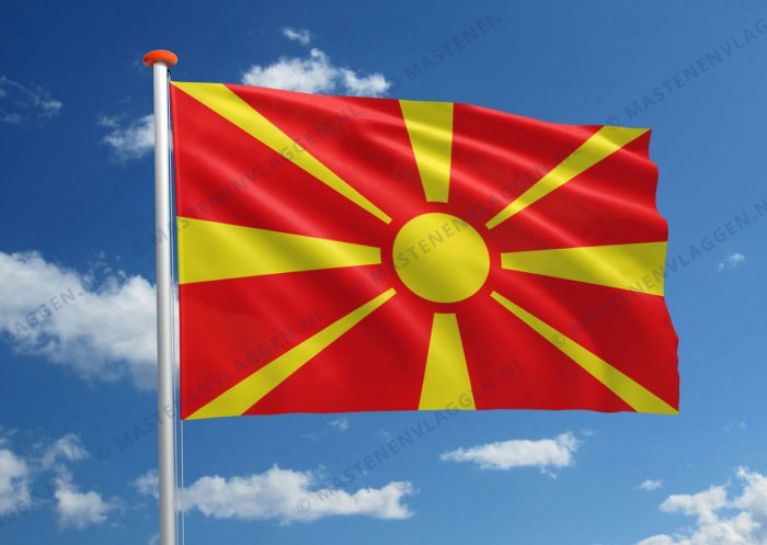 Vlag Noord-Macedonië