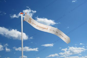 Wimpel houten huwelijk