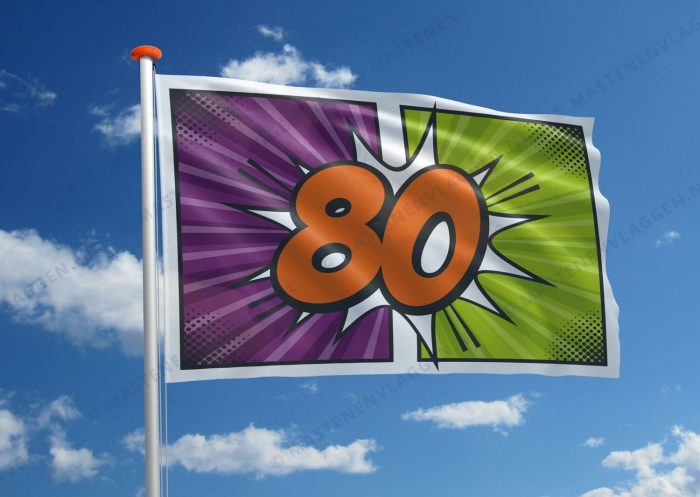 Verjaardagsvlag 80