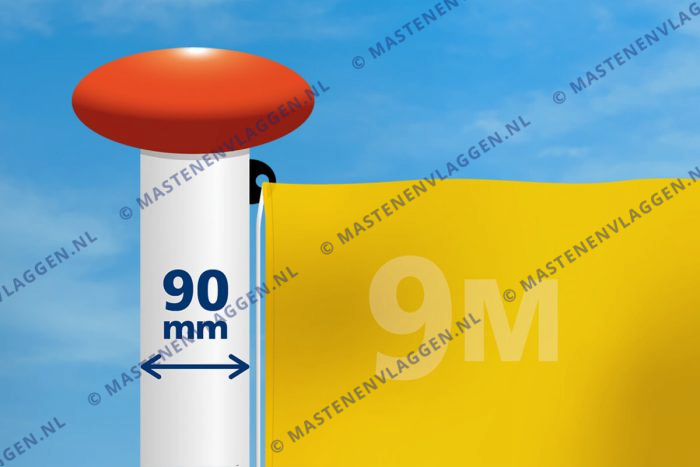 Vlag mast 90 mm diameter