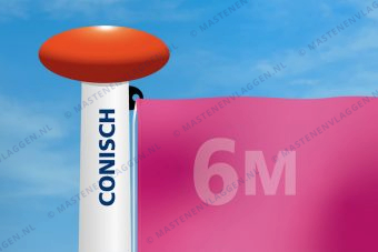 Vlag mast conisch diameter