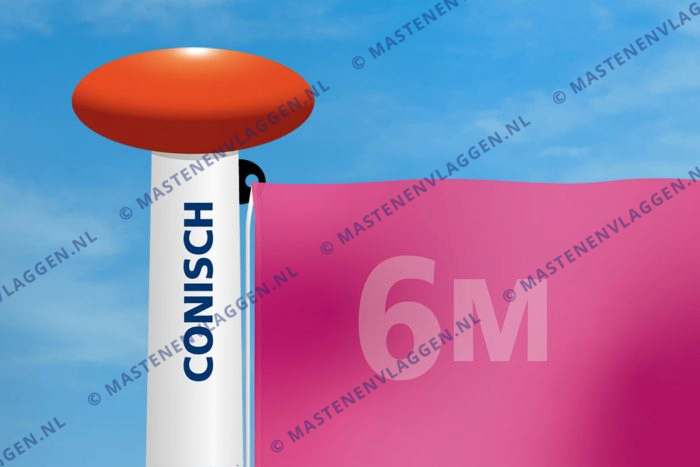 Vlag mast conisch diameter