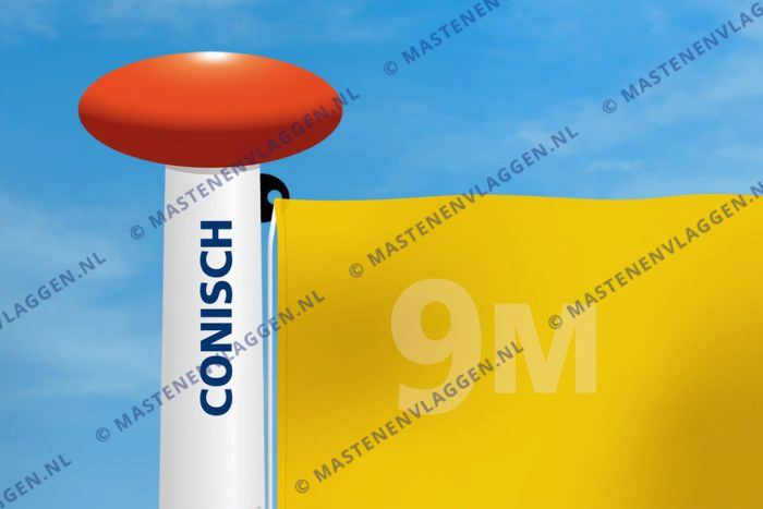 Vlag mast conisch diameter