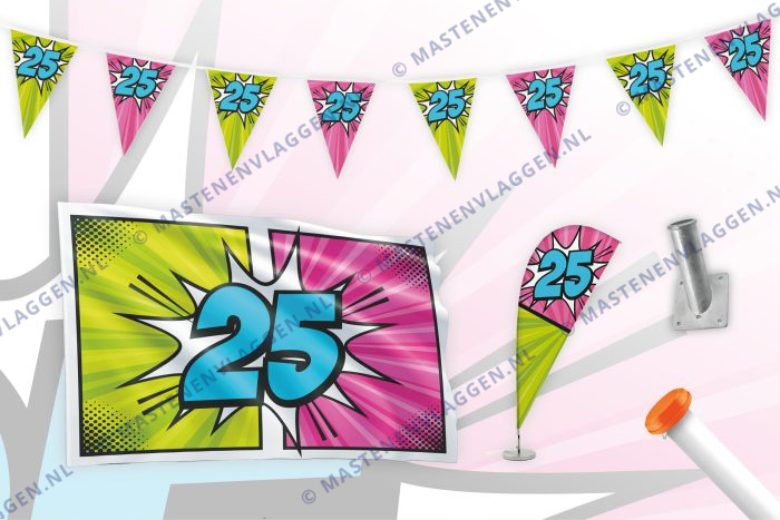 Partypakket 25 jaar Large