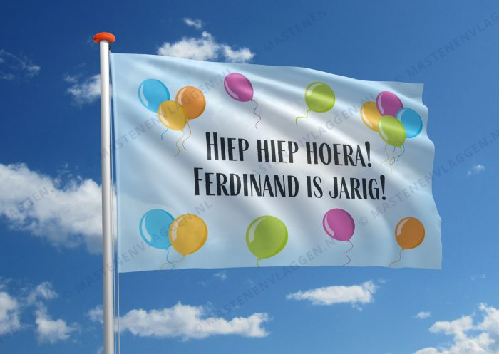 Verjaardagsvlag: Hiep hiep hoera!