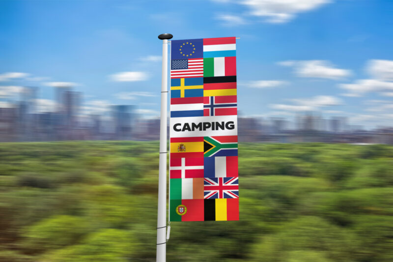 Camping banier