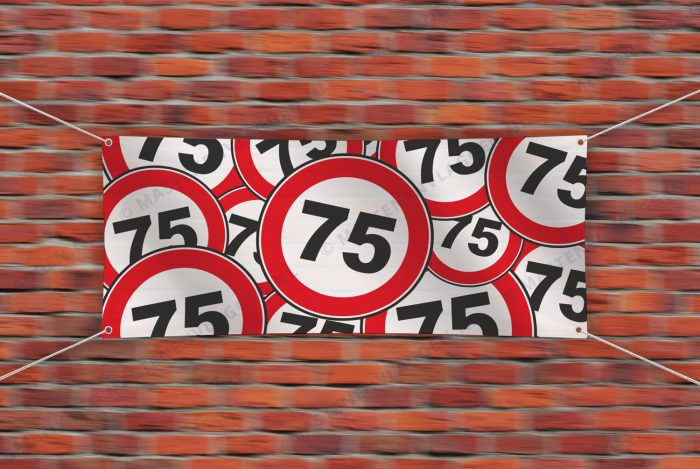 Verjaardagsspandoek 75