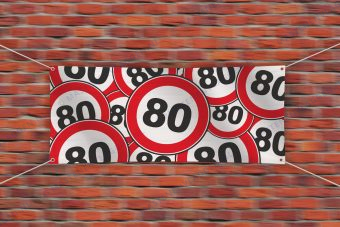 Verjaardagsspandoek 80