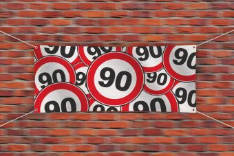 Verjaardagsspandoek 90