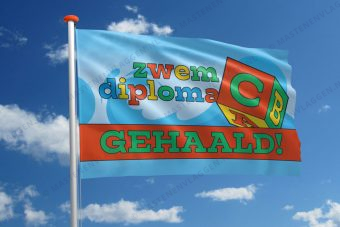 Zwemdiploma C vlag