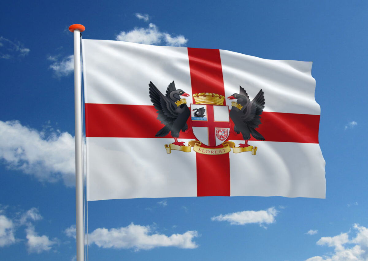 Vlag Perth Bestel bij MastenenVlaggen.nl