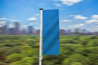 Blauwe banier
