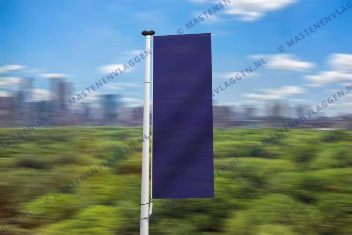 Donkerblauwe banier