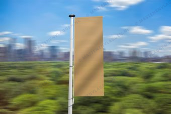 Beige banier