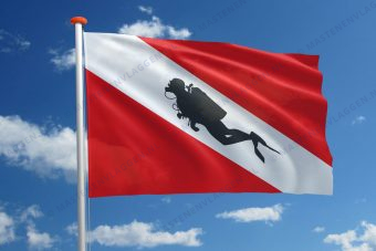 Man duiker vlag