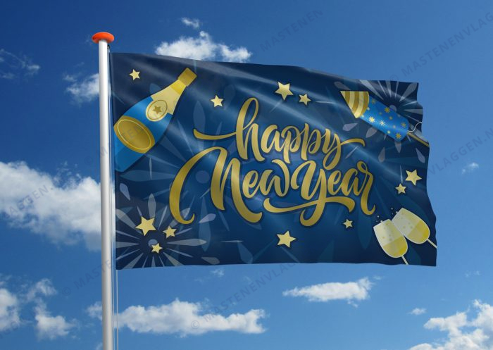 Vlag Happy New Year