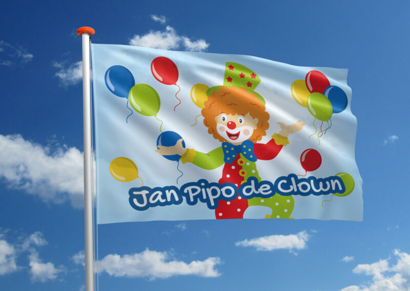 Vlag Jan Pipo de Clown
