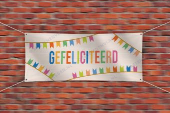 Verjaardagsspandoek Gefeliciteerd