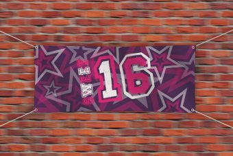 Verjaardagsspandoek Sweet 16