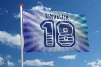 Verjaardagsvlag: 'Eindelijk 18'