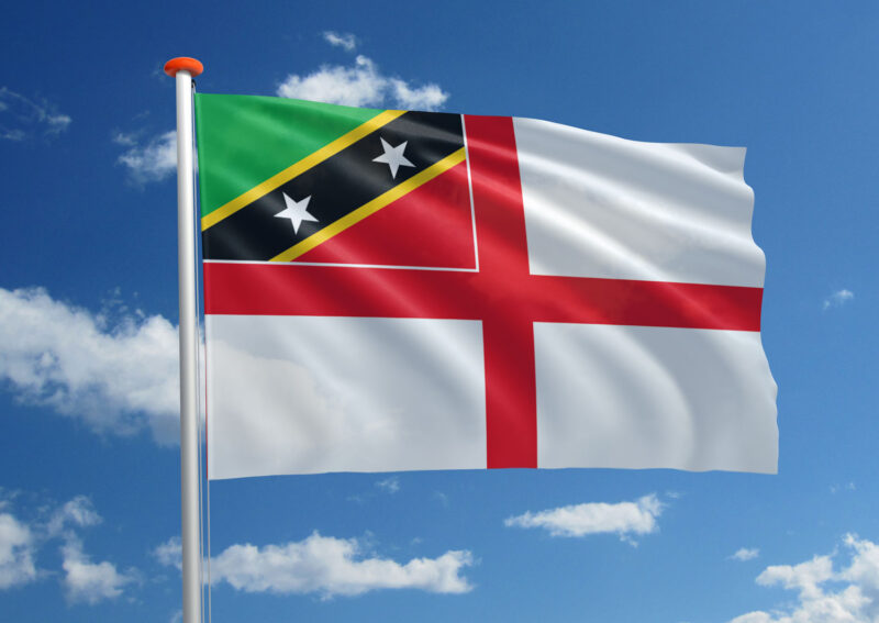 Marinevlag Saint Kitts en Nevis