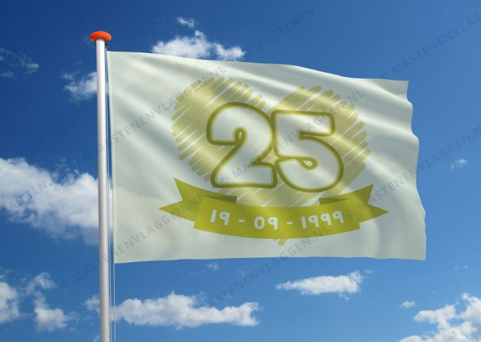 Vlag trouwen jubileum 25 jaar