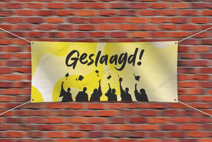 Geslaagd spandoek
