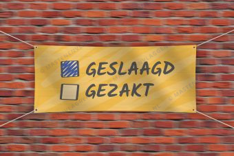 Geslaagd spandoek