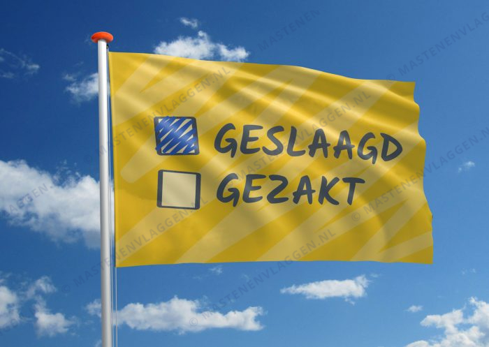 Geslaagdvlag: Geslaagd - Gezakt