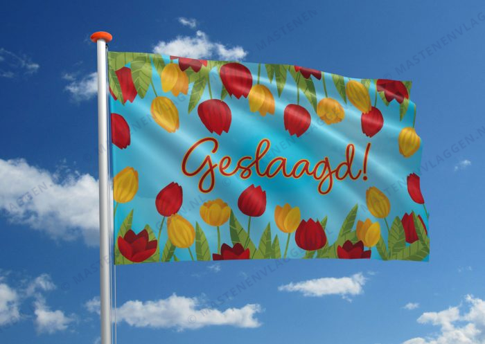 Vlag Geslaagd Tulpen