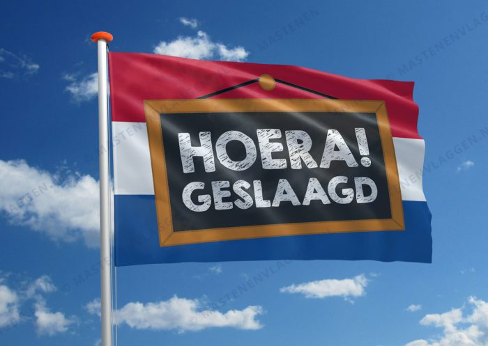 Vlag Geslaagd Schoolbord
