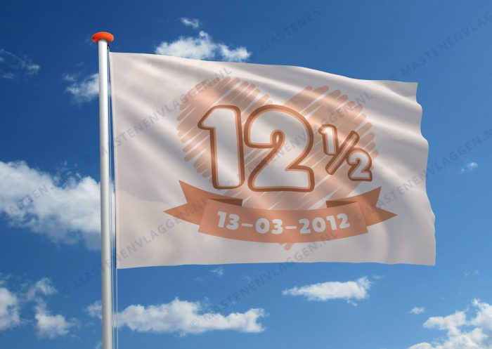 Vlag trouwen jubileum 12,5 jaar