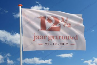 Vlag huwelijk jubileum 12,5 jaar