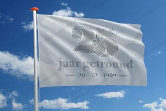 Vlag huwelijk jubileum 25 jaar