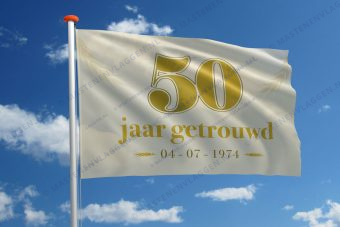 Vlag huwelijk jubileum 50 jaar