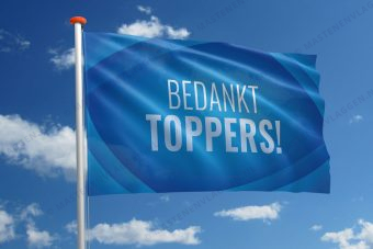 Compliment Vlag Bedankt Toppers